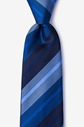 Finn Navy Blue Extra Long Tie Photo (0)