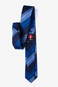 Finn Navy Blue Skinny Tie Photo (1)