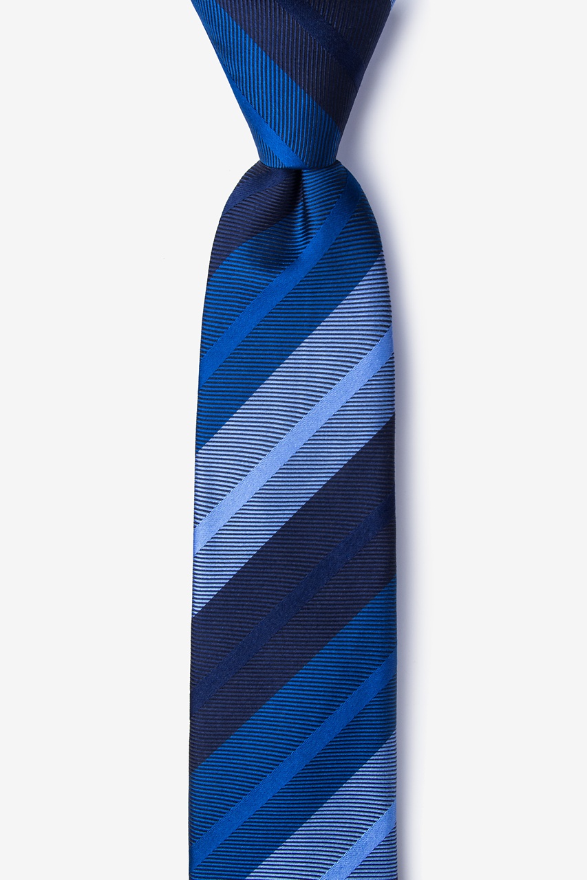 Finn Navy Blue Skinny Tie Photo (0)