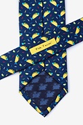 Fish Tacos Navy Blue Tie Photo (2)