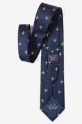 Fleur De Lis Navy Blue Tie Photo (1)