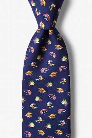 _Fly Guy Navy Blue Tie_