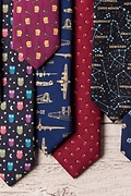Flying Fortress Navy Blue Skinny Tie Photo (2)