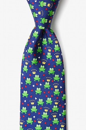 _Frog & Prince Navy Blue Tie_