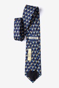 Giraffes Navy Blue Tie Photo (1)