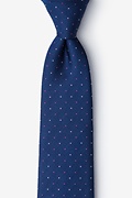 Gough Navy Blue Extra Long Tie Photo (0)