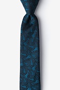 Grande Navy Blue Skinny Tie Photo (0)