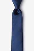 Granham Navy Blue Skinny Tie Photo (0)