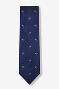 Grape Minds Drink Alike Navy Blue Tie Photo (1)