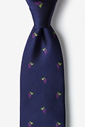 Grape Minds Drink Alike Navy Blue Tie Photo (0)