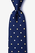 Grizzly Navy Blue Extra Long Tie Photo (0)