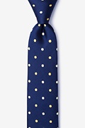 Grizzly Navy Blue Skinny Tie Photo (0)