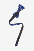Hanukkah Menorah Navy Blue Pre-Tied Bow Tie Photo (1)