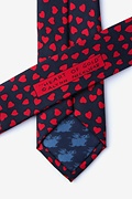 Heart of Gold Navy Blue Skinny Tie Photo (2)