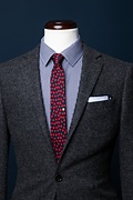 Heart of Gold Navy Blue Skinny Tie Photo (3)