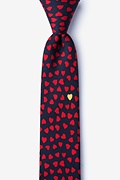 Heart of Gold Navy Blue Skinny Tie Photo (0)