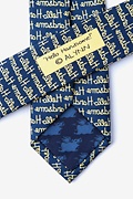 Hello Handsome Navy Blue Skinny Tie Photo (2)