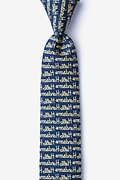 Hello Handsome Navy Blue Skinny Tie Photo (0)