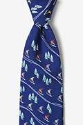 Hitting the Slopes Navy Blue Tie Photo (0)