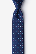 Hoste Navy Blue Skinny Tie Photo (0)