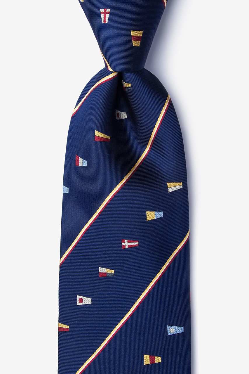 It's A-Boat Time Navy Blue Tie Photo (0)