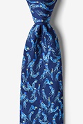 Jellyfish Navy Blue Tie Photo (0)