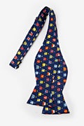 Jockey Chic Navy Blue Self-Tie Bow Tie Photo (2)