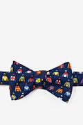 Jockey Chic Navy Blue Self-Tie Bow Tie Photo (1)