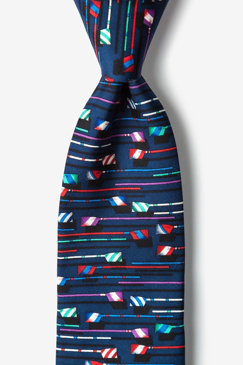Just Row With It Navy Blue Tie Photo (0)