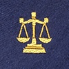 Navy Blue Silk Justice Served Tie