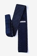 Laos Navy Blue Knit Tie Photo (1)