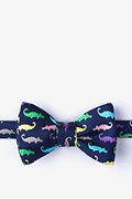 Later Gator Navy Blue Self-Tie Bow Tie Photo (0)