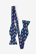 Later Gator Navy Blue Self-Tie Bow Tie Photo (1)