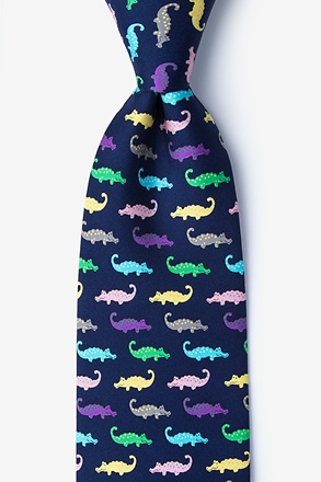 _Later Gator Navy Blue Tie_