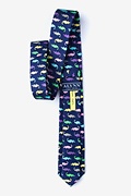 Lator, Gator Navy Blue Skinny Tie Photo (1)