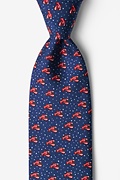 Lobstah Trap Navy Blue Tie Photo (1)