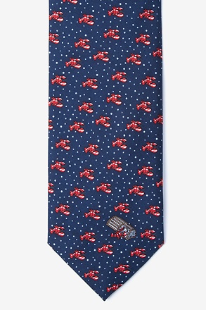 Lobstah Trap Navy Blue Tie