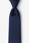 Long Island Navy Blue Extra Long Tie Photo (0)