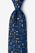 Love to Screw Navy Blue Tie Photo (0)