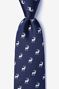 Navy Blue Silk Majestic Elk