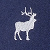 Navy Blue Silk Majestic Elk