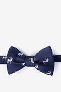 Navy Blue Silk Majestic Elk