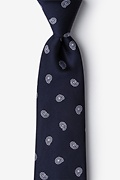 Margarita Navy Blue Extra Long Tie Photo (0)