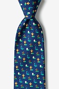 May the Course Be with You Navy Blue Tie Photo (0)