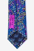 Mellow Melody Navy Blue Skinny Tie Photo (2)