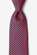 Micro Hearts Navy Blue Tie Photo (0)