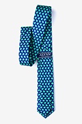 Micro Sea Turtles Navy Blue Skinny Tie Photo (1)