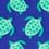 Navy Blue Silk Micro Sea Turtles Tie