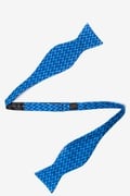Micro Sharks Navy Blue Self-Tie Bow Tie Photo (1)