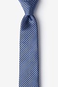 Mill Navy Blue Skinny Tie Photo (0)